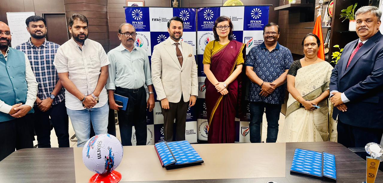 Ryan Group Strengthens Education–Sports Integration with SATG–FIFA Academy in Hyderabad